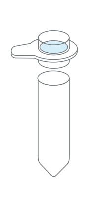 ①遠沈管に乗せる